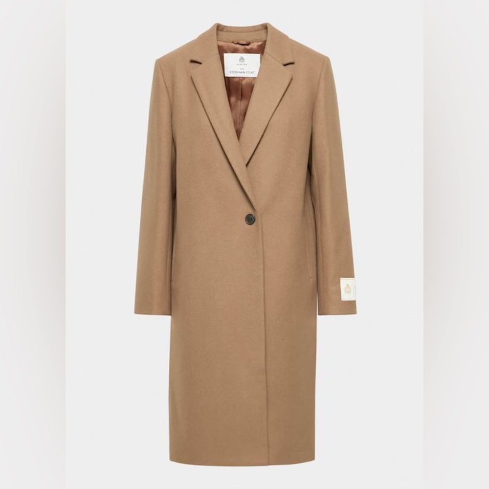 The Stedman Coat - Virgin Wool Single-breasted Italian virgin wool - Babaton